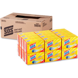S.O.S.® Steel Wool Soap Pad 4 Pads/Box 24 Boxes/Case 98041
