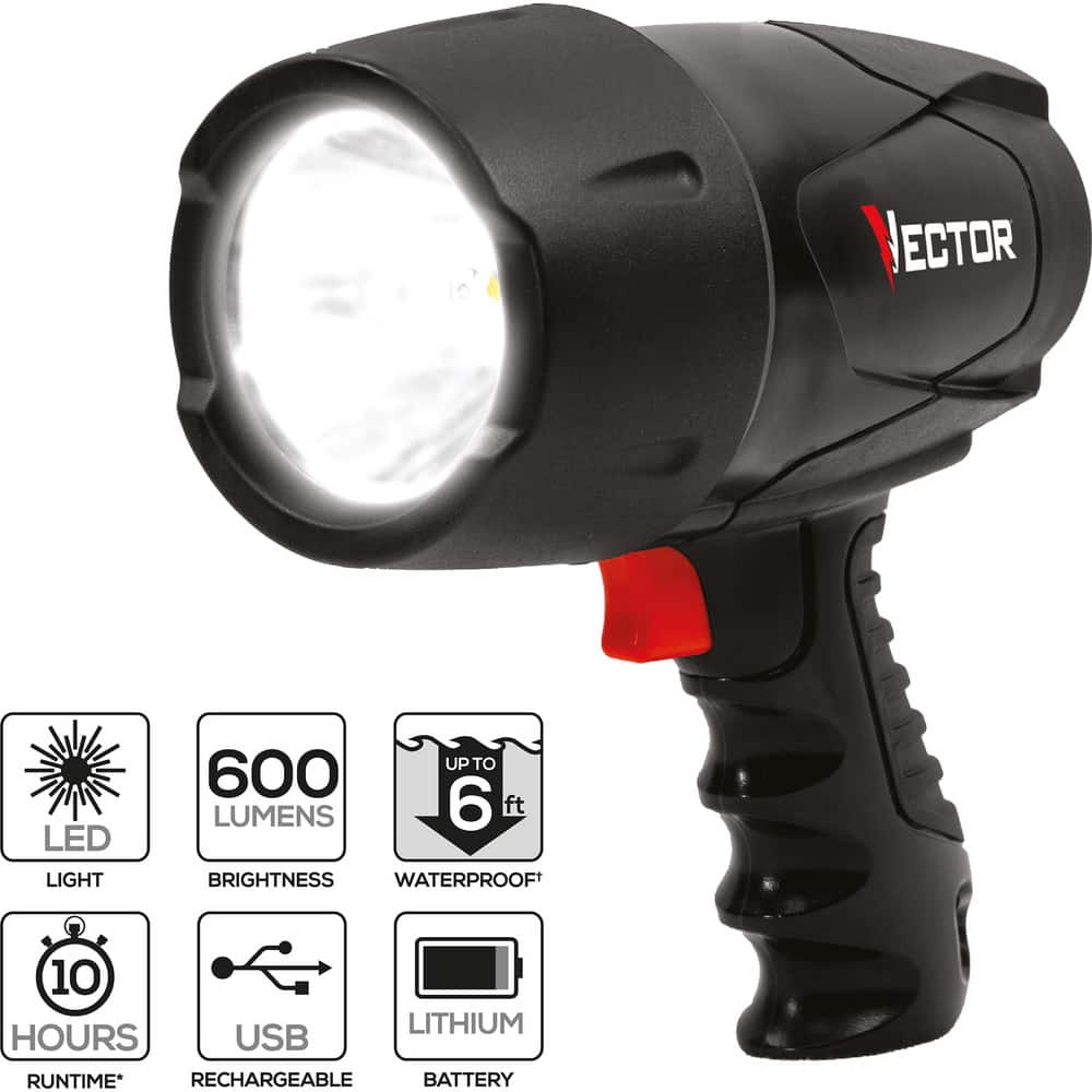 Spotlights, Bulb Type: LED , Spotlight Type: LED Spotlight , Light Output: 600lm , Material: ABS , Candlepower: 600lm  MPN:FL5W10V