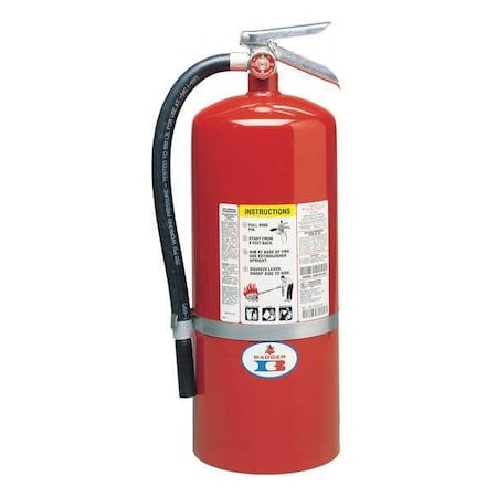 Fire Extinguisher, 20 lb Capacity, Class ABC, UL Rating6A:120B:C, Monoammonium Phosphate MPN:20-MB-6H