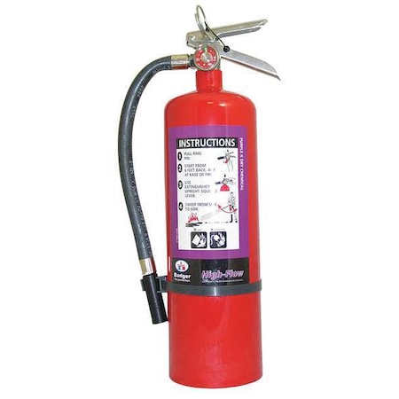 Fire Extinguisher, 10 lb Capacity, Class BC, UL Rating20B:C, Potassium Bicarbonate MPN:B-10-P-HF