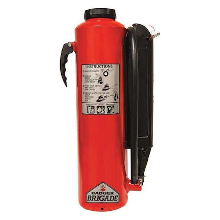 Fire Extinguisher, 22 lb Capacity, Class BC, UL Rating80B:C, Carbon Dioxide MPN:B-20-PK