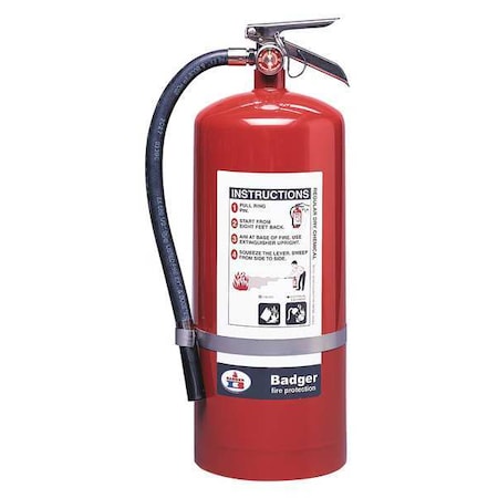 Fire Extinguisher, 20 lb Capacity, Class BC, UL Rating120B:C, Sodium Bicarbonate MPN:B20BC
