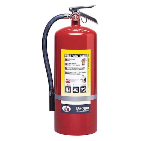 Fire Extinguisher, 20 lb Capacity, Class ABC, UL Rating6A:120B:C, Monoammonium Phosphate MPN:B20M
