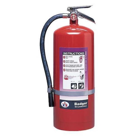 Fire Extinguisher, 20 lb Capacity, Class BC, UL Rating120B:C, Potassium Bicarbonate MPN:B20P