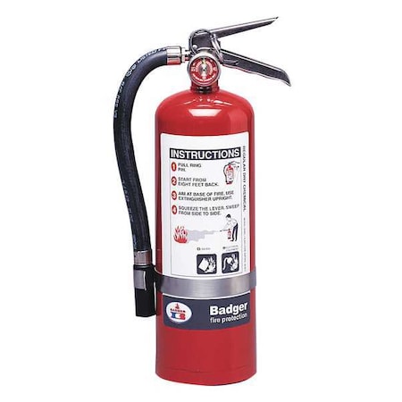 Fire Extinguisher, 5.5 lb Capacity, Class BC, UL Rating40B:C, Sodium Bicarbonate MPN:B5BC