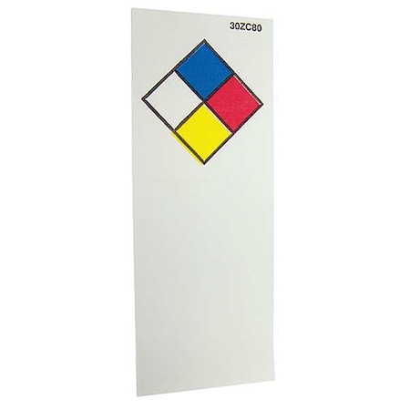 Label, NFR Symbol, Polypropylene, 3 7/8 in W, 1 1/2 in H MPN:110