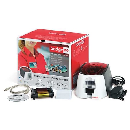Evolis Badgy100 Plastic ID Card Solution MPN:B12U0000RS