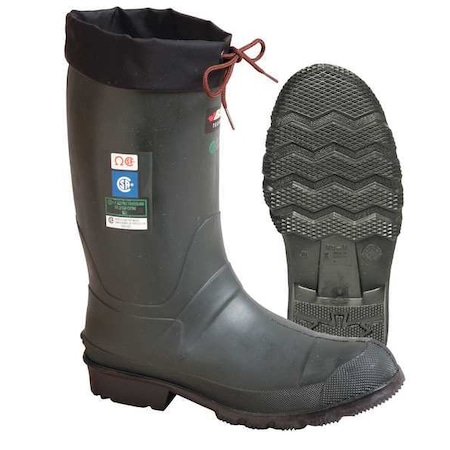 Men's Hunter (TOE) Rubber Boot, Steel Toe, 13