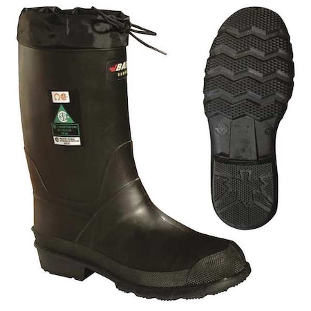 Men's Refinery Rubber Boot, Steel Toe, 11