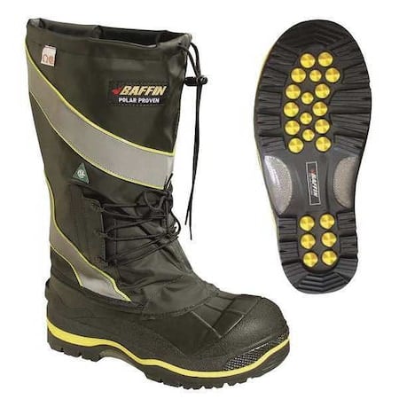 DERRICK (STP), Men's 17 in Composite Toe Miner Boot, Black, 10, EE, POLAMP02 MPN:POLAMP02