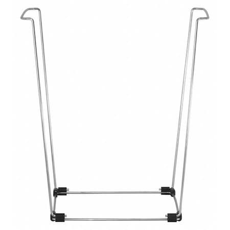 Bag Holder, For 30 gal and 33 gal Bag, 16 in L 14 in W 23 in H, Steel, Silver MPN:BB99191
