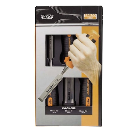 Ergo Chisel Set, 3 pcs. MPN:BAH434S3EUR