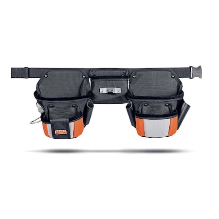 Tool Belt, Three Pouch Belt Set, Nylon, Polyester (Pouches), 5 Pockets MPN:BAH47503PB1