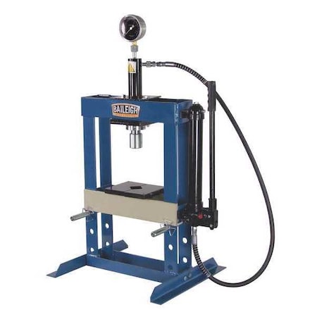 Hydraulic Press, 10 t, Manual Pump, 36 In MPN:HSP-10H