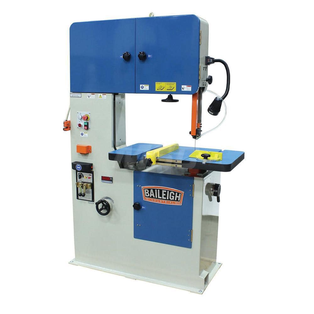 Vertical Bandsaw: Variable Speed Pulley Drive, 13-1/2