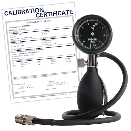 Squeeze Bulb Pressure Calibrator MPN:B1800-NIST