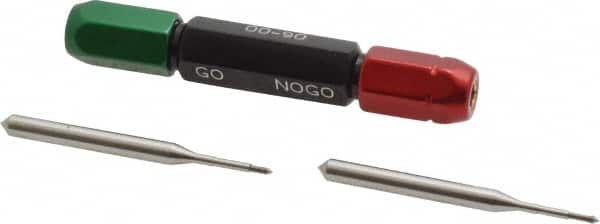 2 Piece, 00-90 Thread Size, High Speed Tool Steel Miniature Plug Thread Go No Go Gage Set MPN:90574-000
