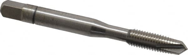 Spiral Point Tap: 1/4-28, UNF, 3 Flutes, Plug, 3B, Powdered Metal, Bright Finish MPN:32093-000