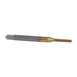Thread Forming Tap: #1-72 UNF, 2B Class of Fit, Bottoming, High Speed Steel, TiN Coated MPN:10244-01T