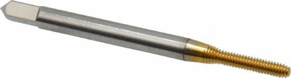 Thread Forming Tap: #2-56 UNC, Bottoming, High Speed Steel, TiN Coated MPN:10287-01T