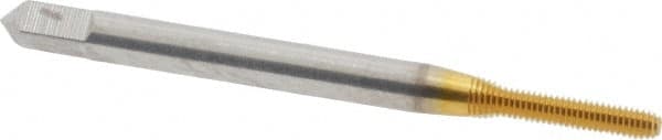 Thread Forming Tap: #2-64 UNF, 2/3B Class of Fit, Bottoming, High Speed Steel, TiN Coated MPN:10422-01T