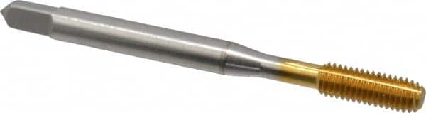 Thread Forming Tap: #10-32 UNF, 2/3B Class of Fit, Bottoming, High Speed Steel, TiN Coated MPN:12183-01T