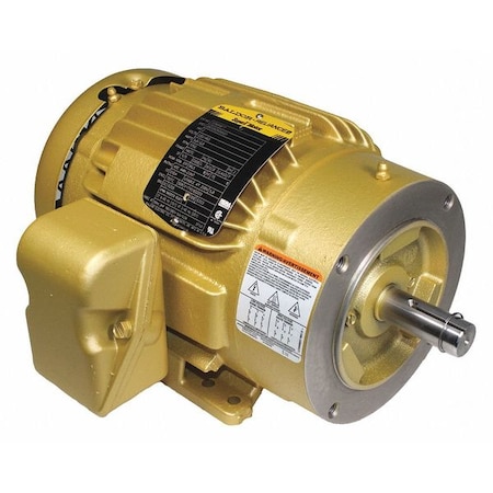 Three-Phase General Purpose Motor, 2 HP, 145TC Frame, 208-230/460V AC Voltage, 13 in Overall Length MPN:CEM3587T