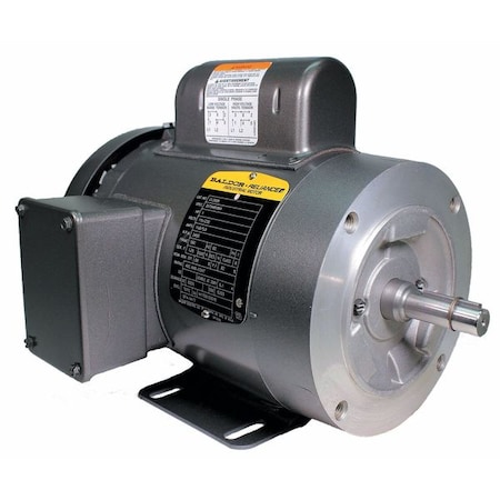 Capacitor-Start/Run General Purpose Motor, 1 hp HP, 115/208-230V AC Voltage, 56C Frame MPN:CL3509