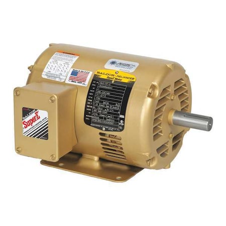 Three-Phase AC Induction Motor, 1 HP, 56 Frame, 230V AC, 460V AC Voltage, 1, 770 Nameplate RPM MPN:EM31116