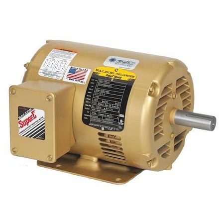 Three-Phase AC Induction Motor, 2 HP, 56 Frame, 230V AC, 460V AC Voltage, 3, 450 Nameplate RPM MPN:EM31155