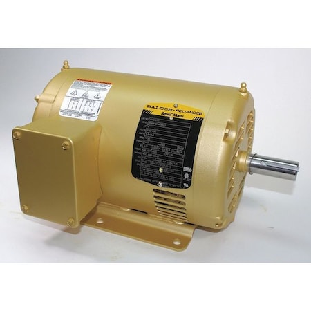 Three-Phase General Purpose Motor, 2 HP, 145T Frame, 230/460V AC Voltage, 1750 rpm Nameplate RPM MPN:EM3157T