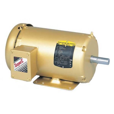 Three-Phase AC Induction Motor, 1/2 HP, 56 Frame, 230V AC, 460V AC Voltage, 1, 775 Nameplate RPM MPN:EM3538