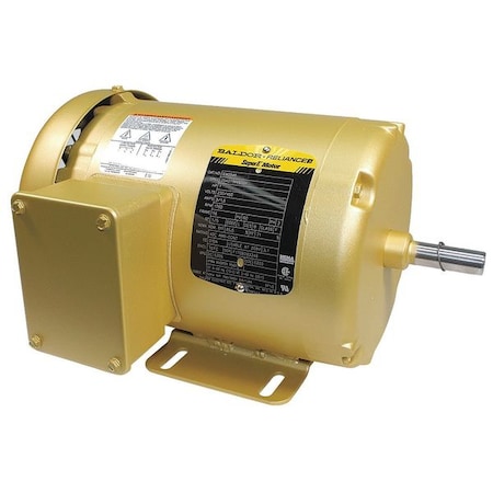 Three-Phase General Purpose Motor, 1 HP, 56 Frame, 208-230/460V AC Voltage, 1760 rpm Nameplate RPM MPN:EM3546