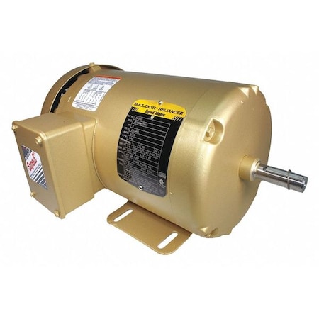 Three-Phase General Purpose Motor, 2 HP, 56 Frame, 208-230/460V AC Voltage, 3490 rpm Nameplate RPM MPN:EM3555