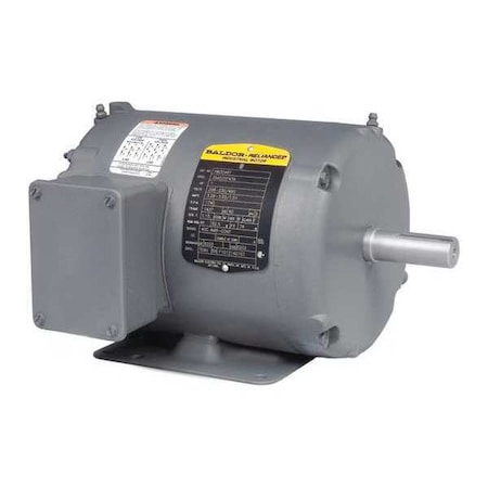 Three-Phase AC Induction Motor, 1/3 HP, 48 Frame, 230V AC, 460V AC Voltage, 3, 450 Nameplate RPM MPN:M3457