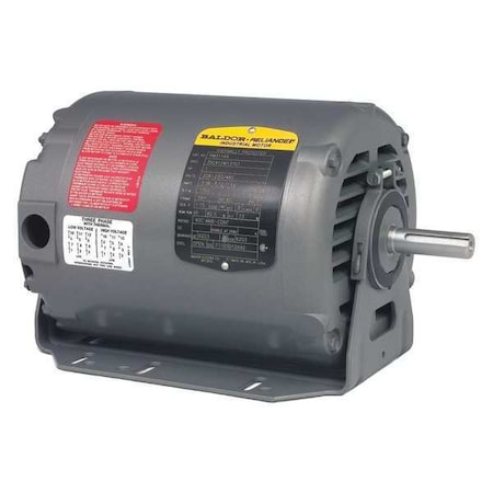Three-Phase AC Induction Motor, 1/2 HP, 56 Frame, 230V AC, 460V AC Voltage, 1, 725 Nameplate RPM MPN:RM3108A