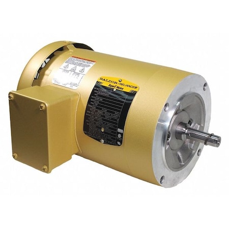 Three-Phase General Purpose Motor, 1 HP, 56C Frame, 208-230/460V AC Voltage, 1760 rpm Nameplate RPM MPN:VEM3546