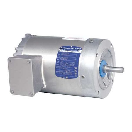 Three-Phase Washdown Motor, 1/2 hp HP, 56C Frame, 230/460V AC Voltage, 1, 770 RPM Nameplate RPM MPN:VSWDM3538