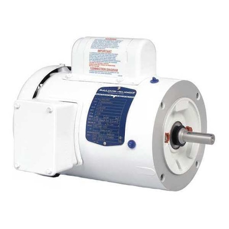 Capacitor-Start Washdown Motor, 1/2 hp HP, 56C Frame, 115/230V AC Voltage, 1, 740 RPM Nameplate RPM MPN:VWDL3504