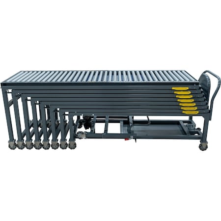 Extendable Conveyor Table, Gray, 63 ft L MPN:BEXCONV-60
