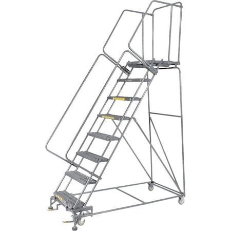 Safety Rolling Ladder, Steel, 80 in.H MPN:083221GSU