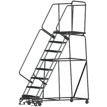 Safety Rolling Ladder, Steel, 80 in.H MPN:083228RSU