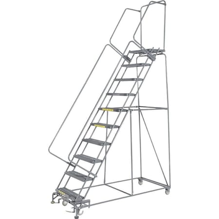 Safety Rolling Ladder, Steel, 100 in.H MPN:103214XSU