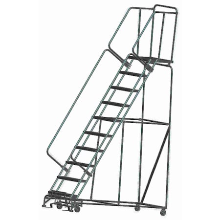 Stock Picking Roll Ladder, Steel, 100 in.H MPN:103221R