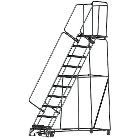 Safety Rolling Ladder, Steel, 100 in.H MPN:103221RSU