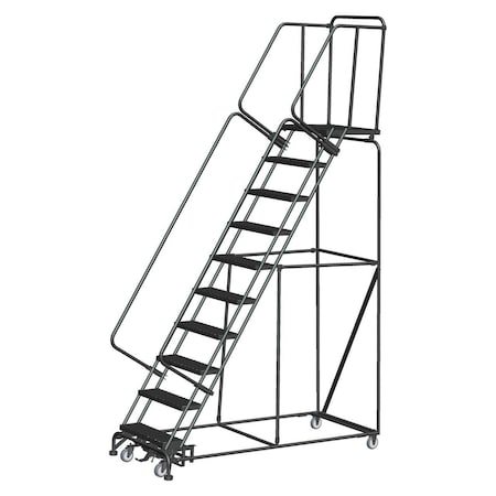 Safety Rolling Ladder, Steel, 100 in.H MPN:103221XSU