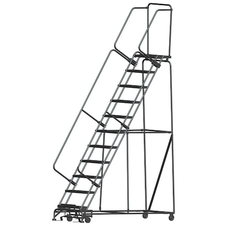 Safety Rolling Ladder, Steel, 110 in.H MPN:113214RSU