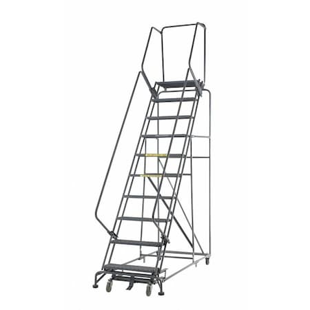153 in H Steel Stock Picking Rolling Ladder, 12 Steps, 450 lb Load Capacity MPN:123221X