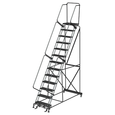 Safety Rolling Ladder, Steel, 130 in.H MPN:134014X