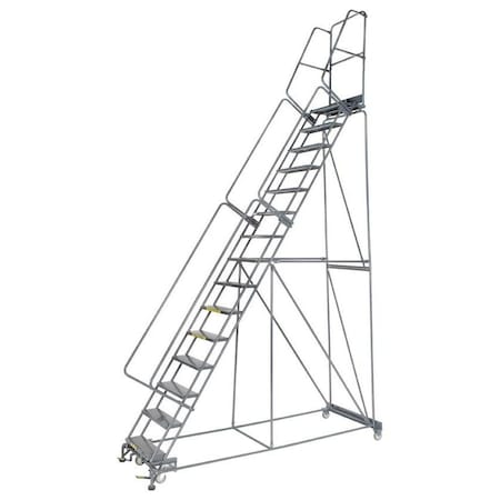 Safety Rolling Ladder, Steel, 150 in.H MPN:154014P